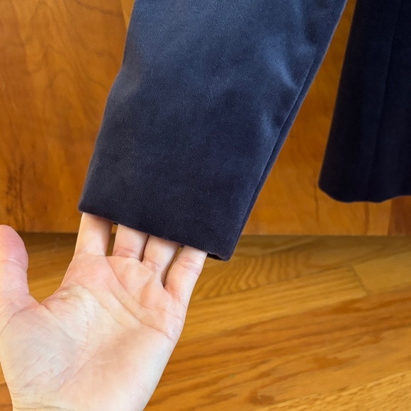 J. Crew Women's Deep Blue Velvet Blazer - Picture 2 of 7